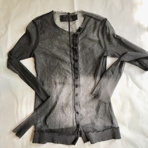 Rundholz dip designer sheer top